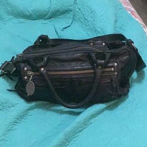 Black leather juicy couture purse
